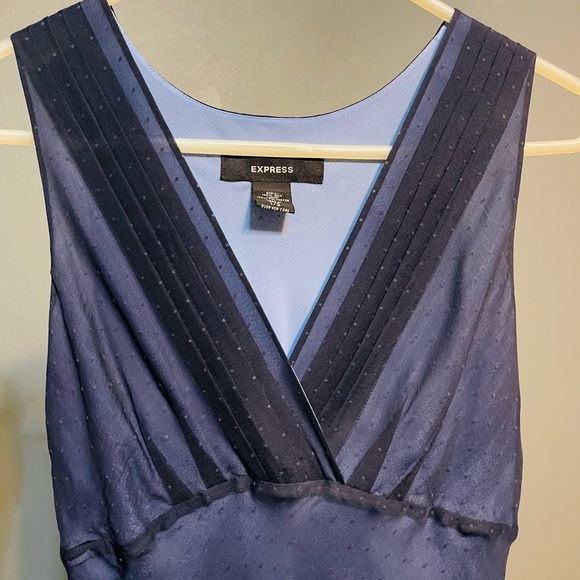 Express Navy Blue Cocktail Dress - Size 1/2 - Picture 1 of 13